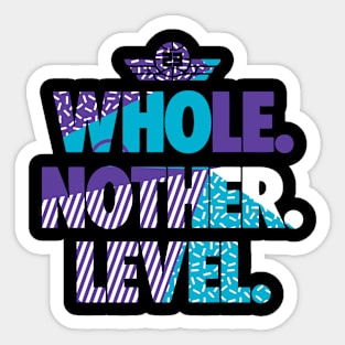 Next Level Retro Sneaker Aqua Sticker